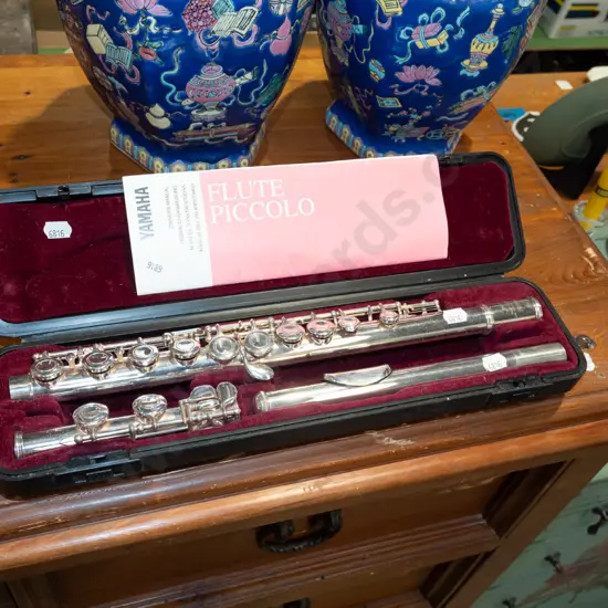 cased Yamaha flute