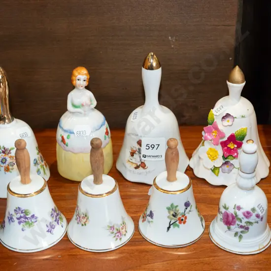 8x ceramic bells