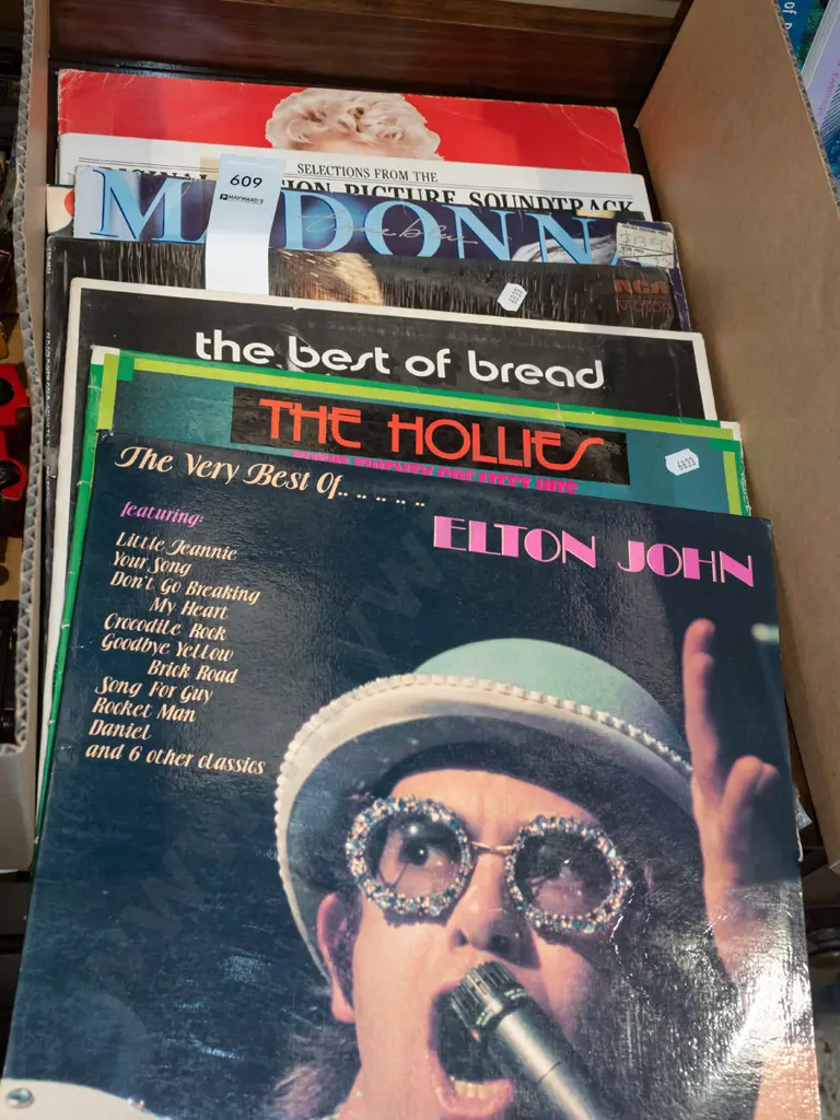 LPs; Elton John, The Hollies, Bread etc Image 1++