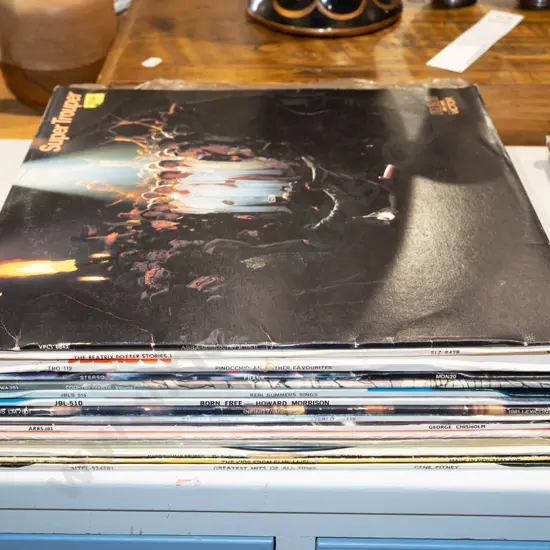 LPs; ABBA, children's stories, Howard Morrison etc