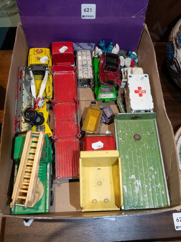 box of toy vehicles Image 1++