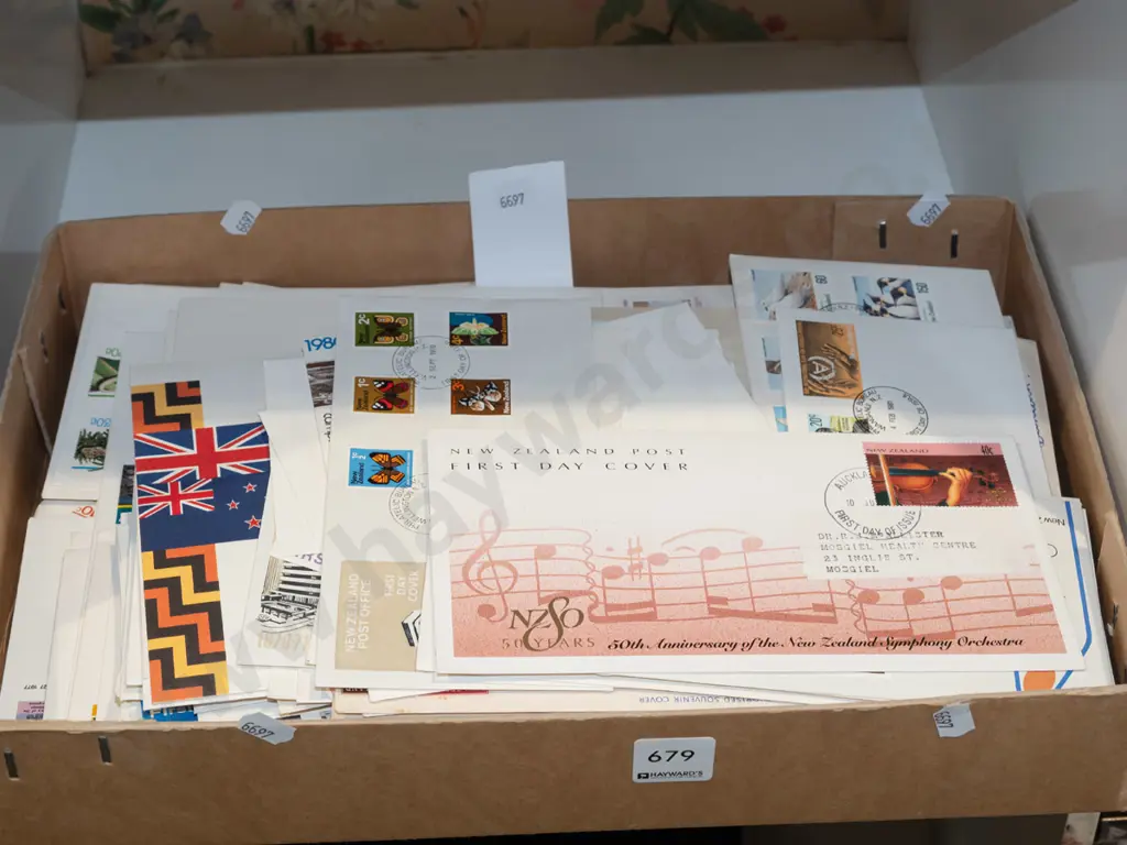 box of first day covers Image 1++