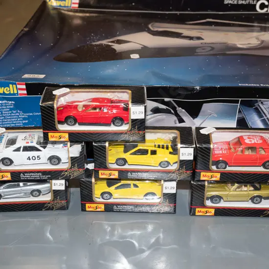 7x boxed diecast model vehicles
