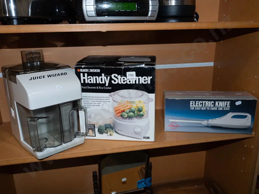 juicer, boxed handy steamer, electric knife Image 1++
