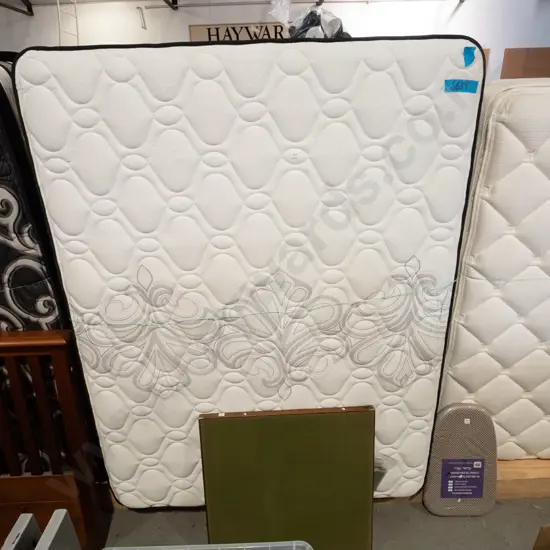 Beauty Rest Harmony Lux Dawn Medium Comfort queen bed base and mattress