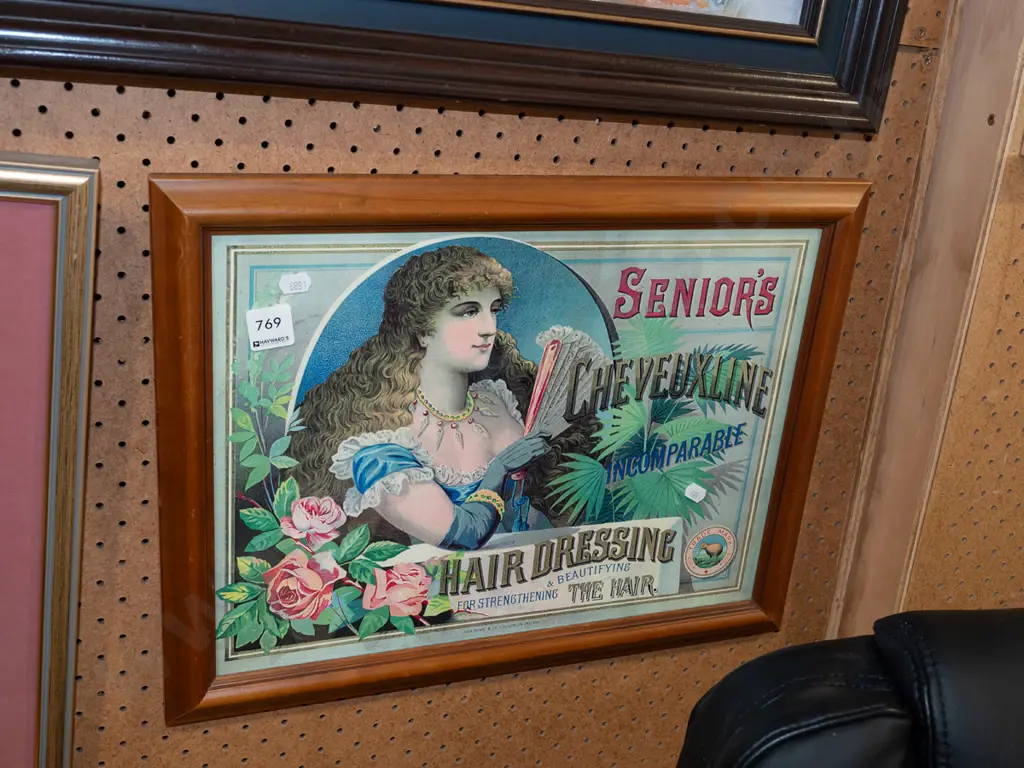 framed vintage Pear's promotional print Image 1++