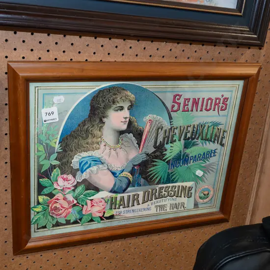 framed vintage Pear's promotional print