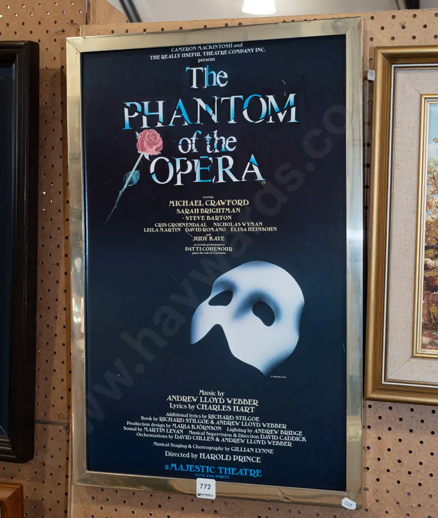 framed Phanton of the Opera print - scratches Image 1++