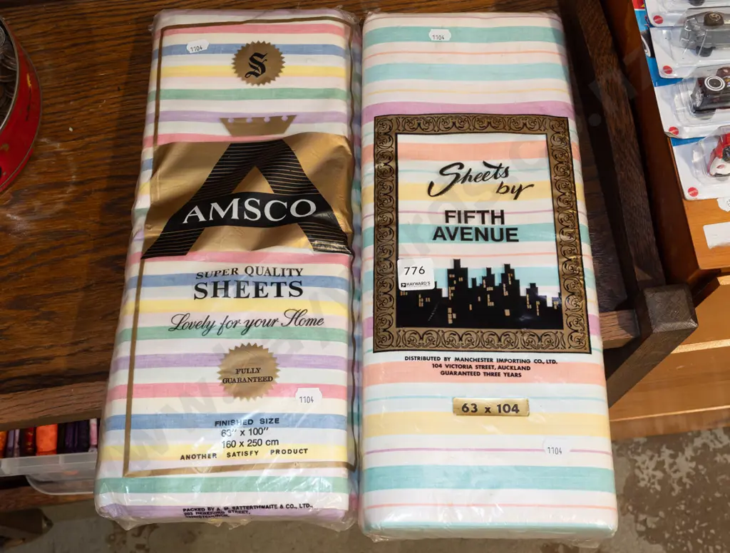 2x as new old striped sheet sets Image 1++