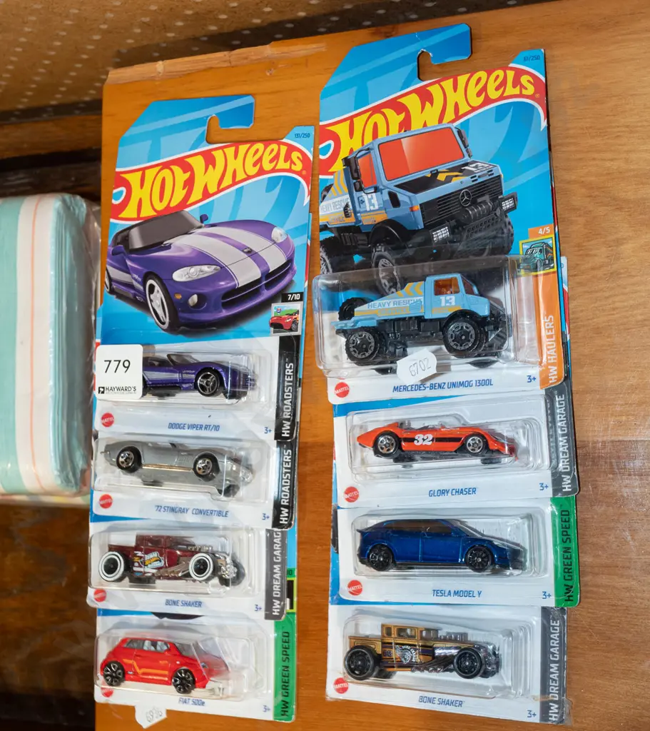 8x as new carded Hotwheels vehicles Image 1++