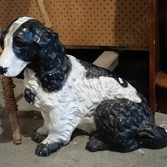 cocker spaniel plaster garden ornament H360