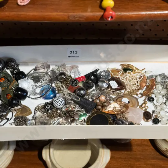 tray of costume jewellery