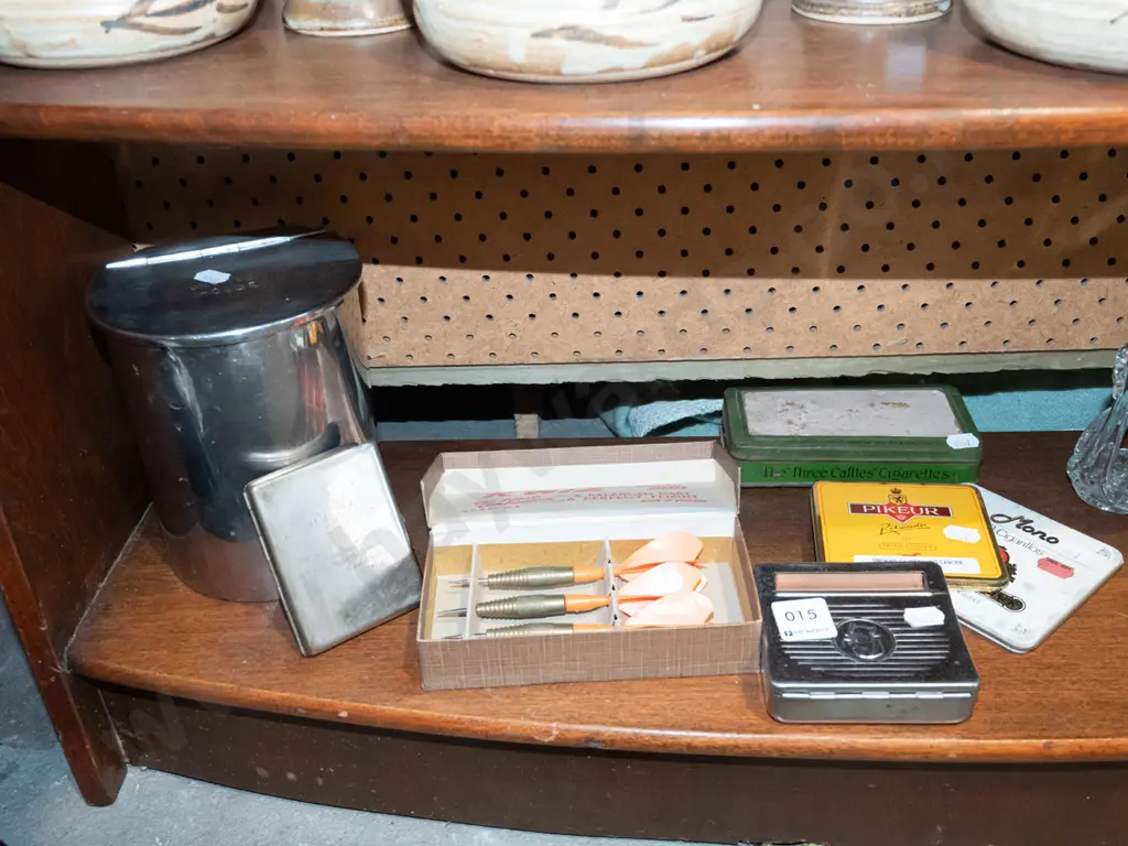 darts, tobacco tins, cigarette case etc Image 1++