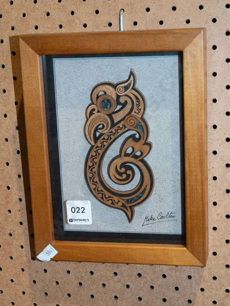 small framed 3D Maori themed artwork Image 1++