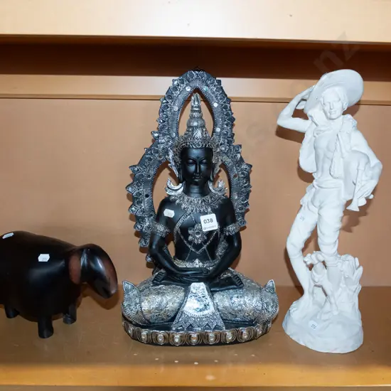 figurines; sheep, buddha etc Tallest H420