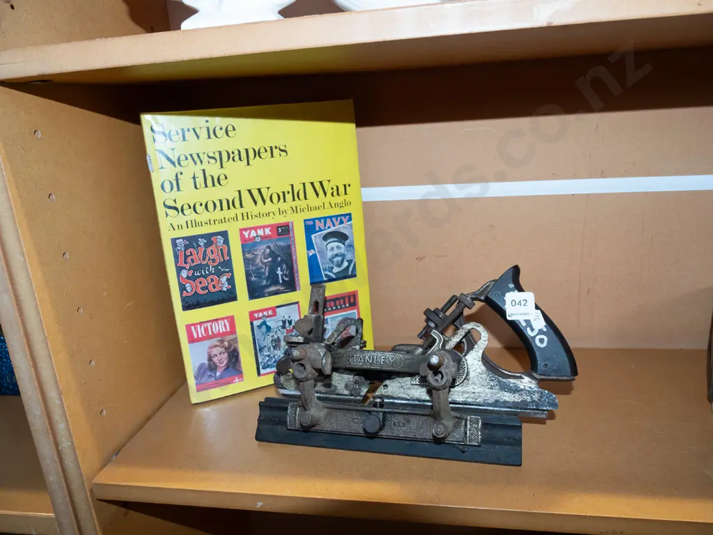 Stanley vintage universal combination plane, service newspapers of WWII book Image 1++