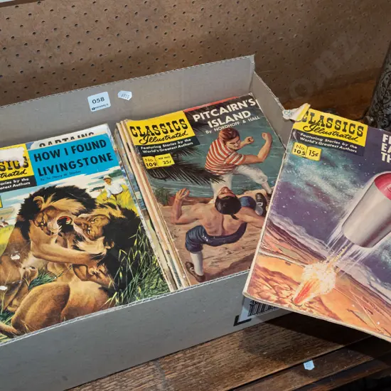 box of classics illustrated comic books