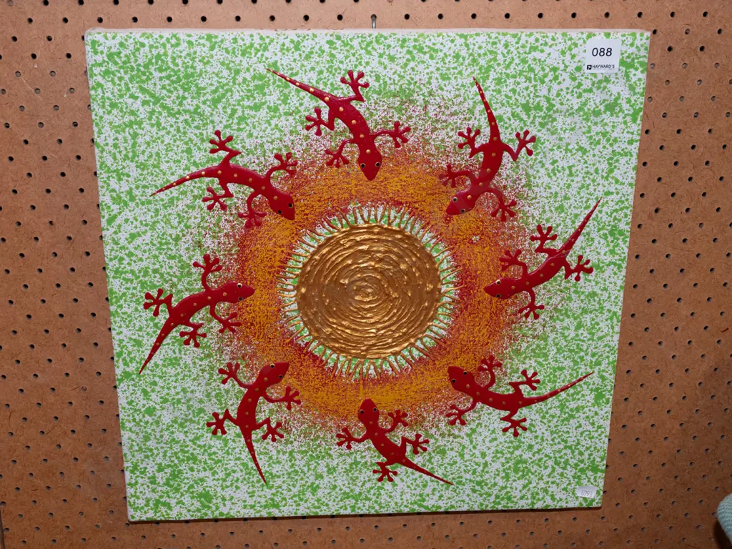 framed mixed media - Mr Gecko Image 1++