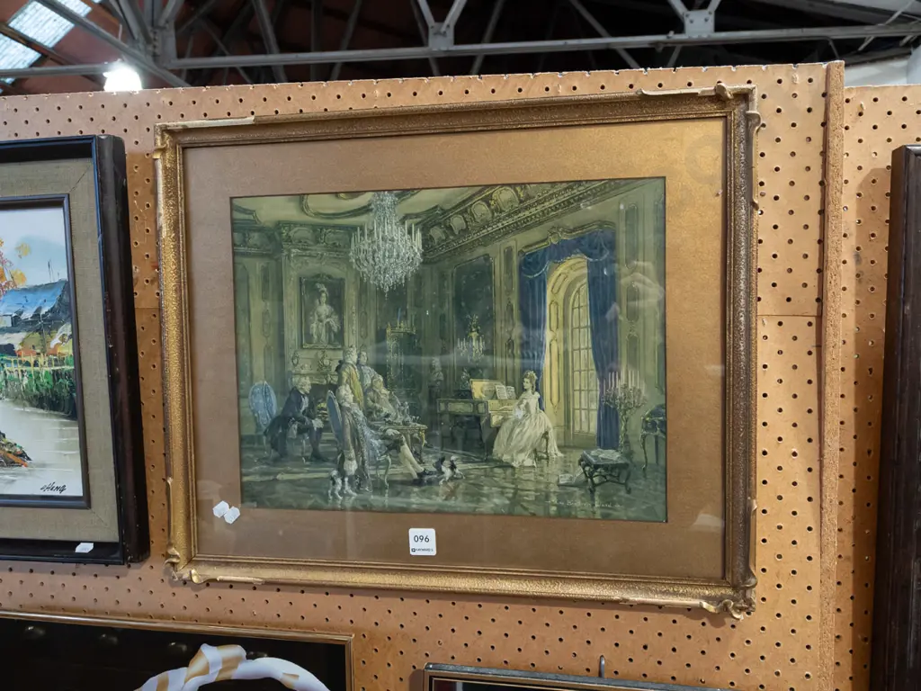 framed print - piano recital - damage to frame Image 1++