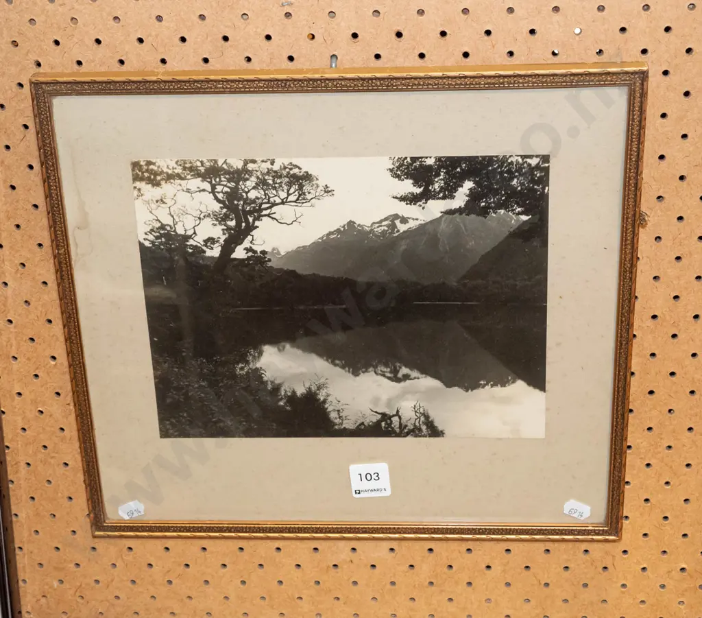 framed photo print - lake and mountain scene Image 1++