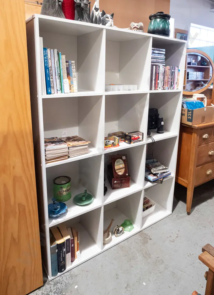 mdf melteca cube storage shelves H625 W1190 D390 Image 1++