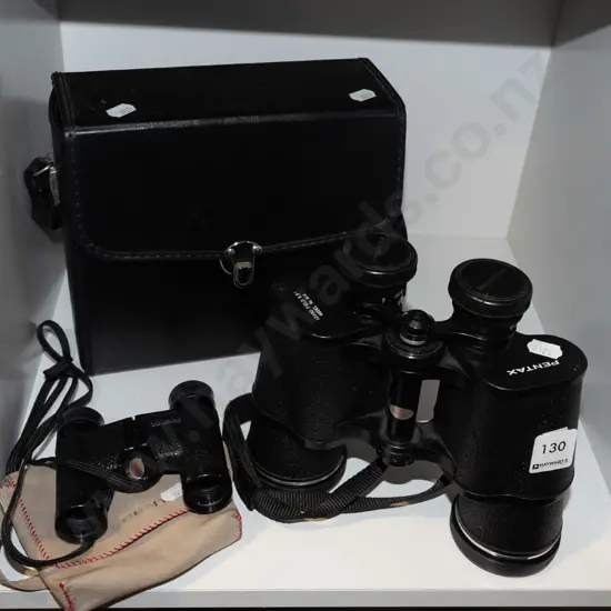 Pentax 9x20 binoculars, 10x50 binoculars