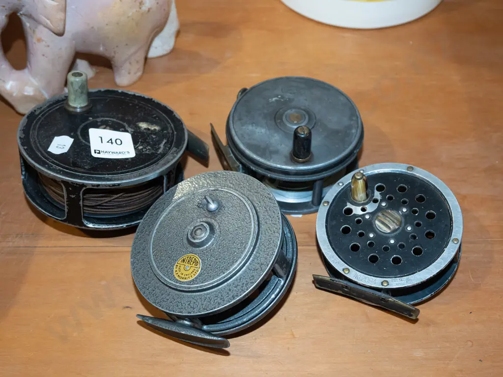 4x vintage fly reels Image 1++