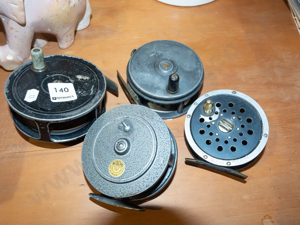 4x vintage fly reels Image 1++