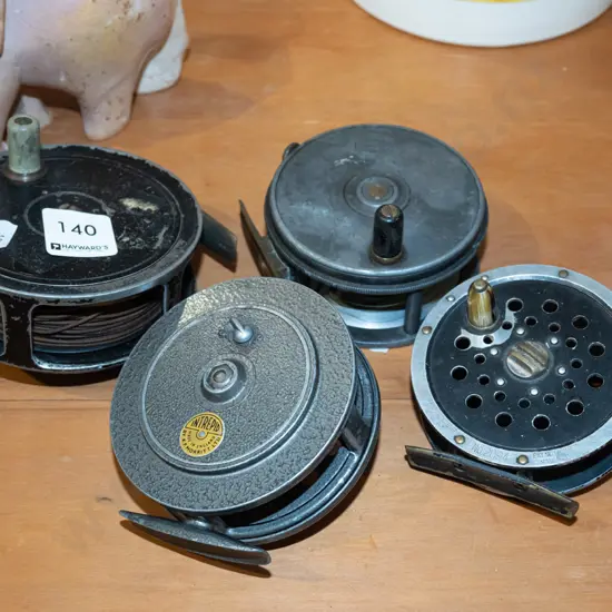 4x vintage fly reels