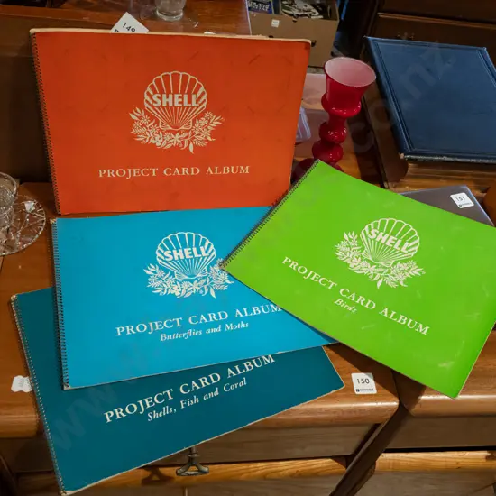 4x Shell collector card albums - not complete