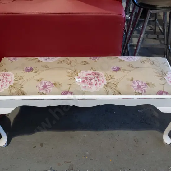 hand painted cab leg bench seat/stool H390 W960 D360