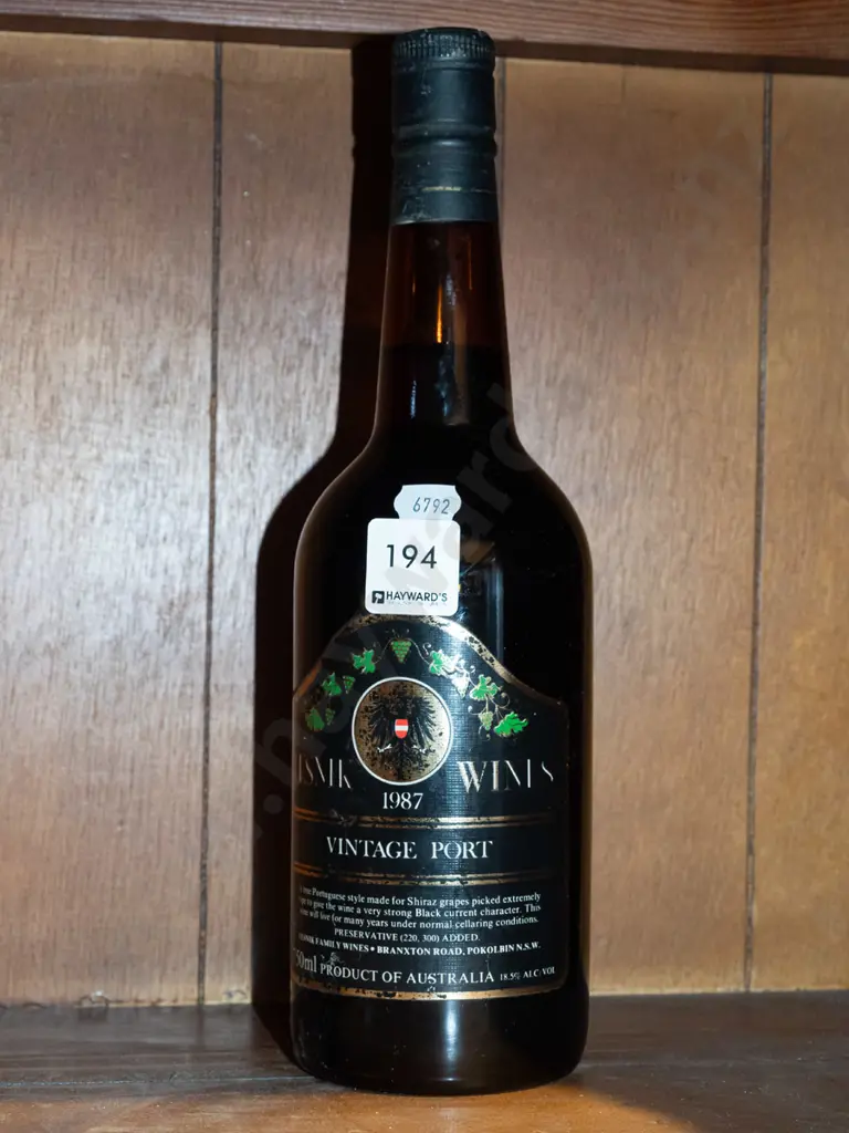 bottle of Lesnik 1987 vintage port Image 1++