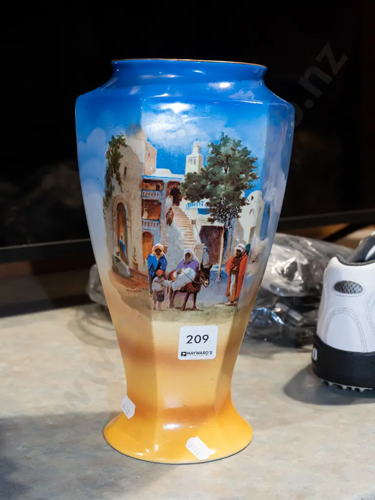 Tunstall Arabic scene vase H260 Image 1++