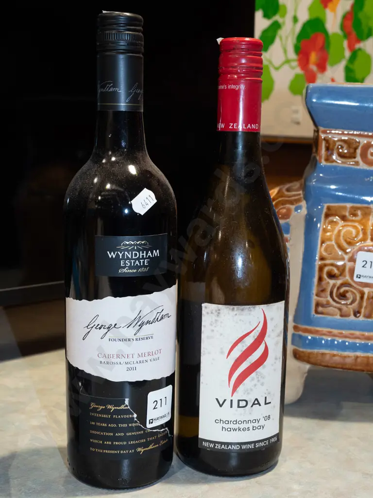 bottle of Windham Estate Reserve cabernet merlot 2011, Vidal  chardonnay 2008 Image 1++