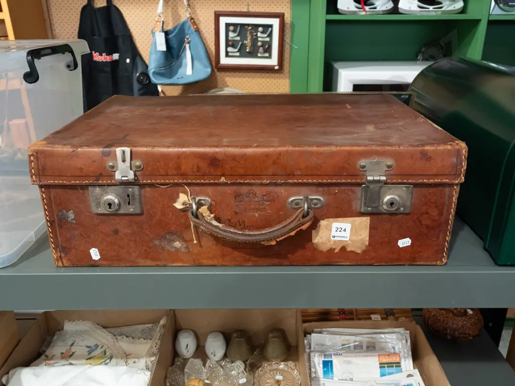 bullock hide suitcase Image 1++