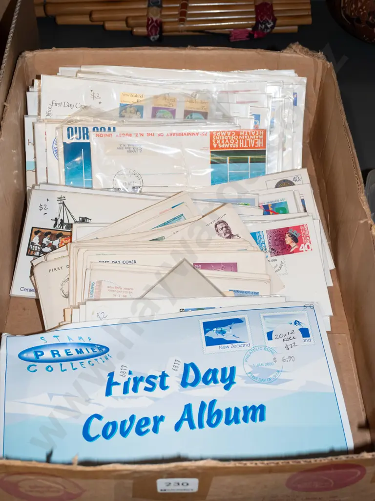 box of first day covers Image 1++