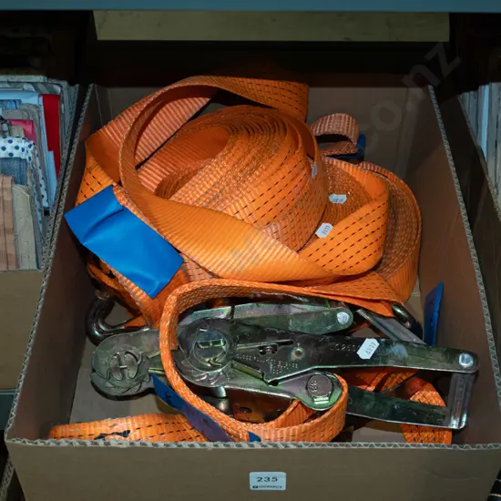 box of heavy duty tie downs