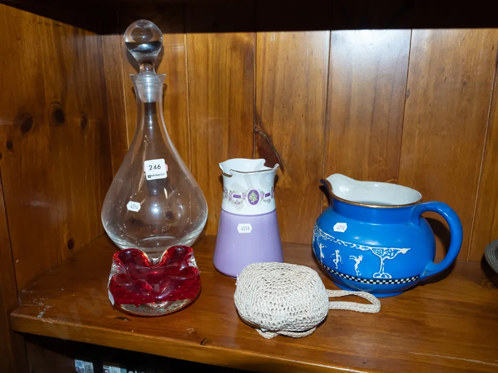 stoppered decanter H310, jugs, vase etc Image 1++