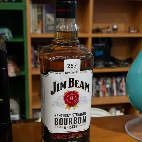 1L bottle of Jim Beam bourbon