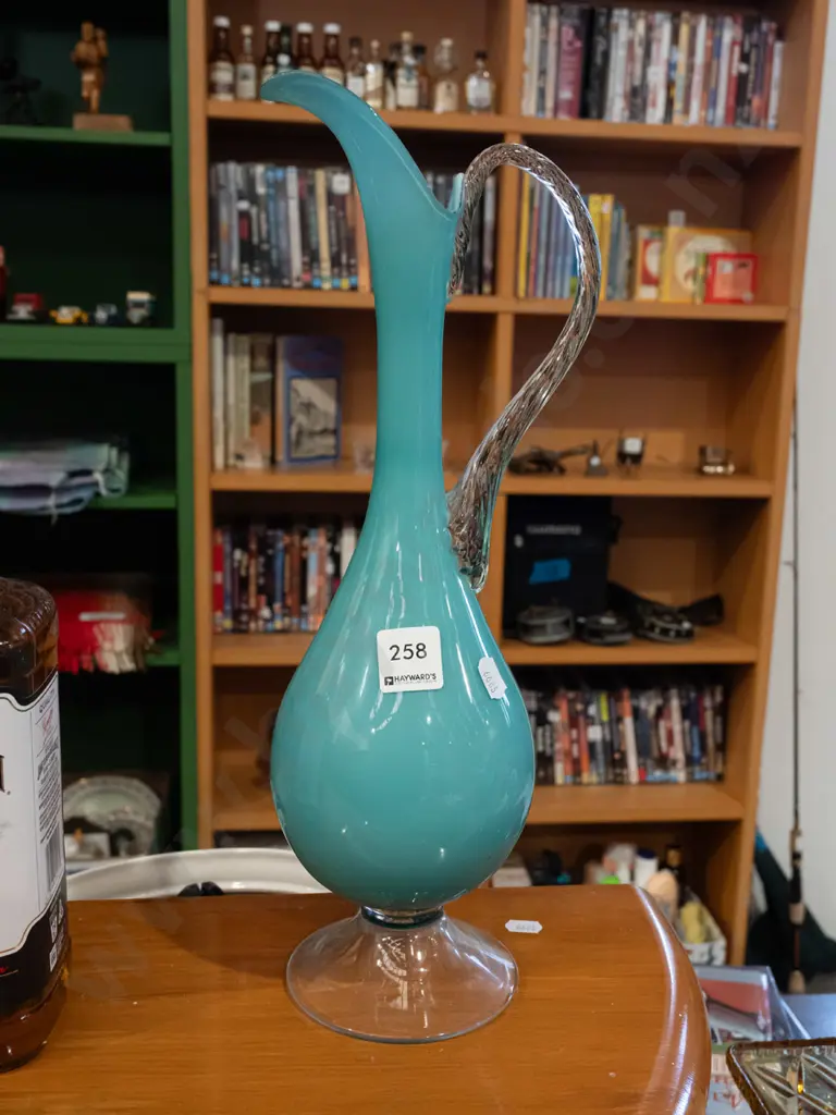 glass ewer vase H390 Image 1++