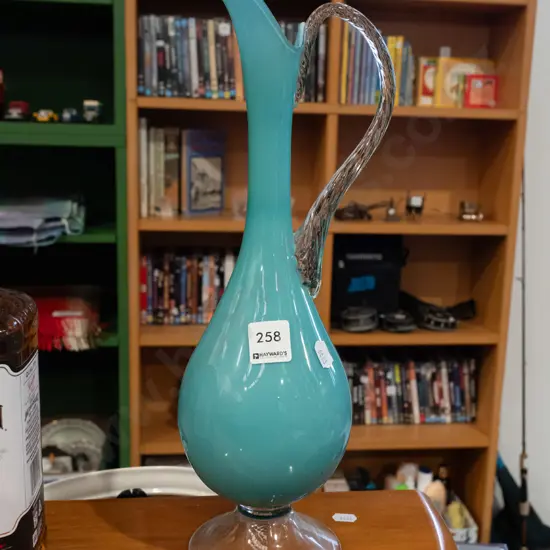 glass ewer vase H390