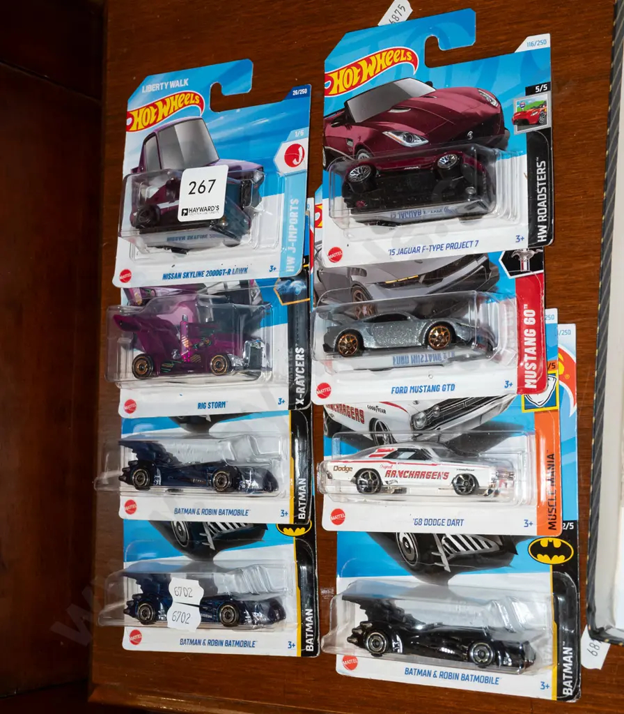8x as new carded Hotwheels vehicles Image 1++