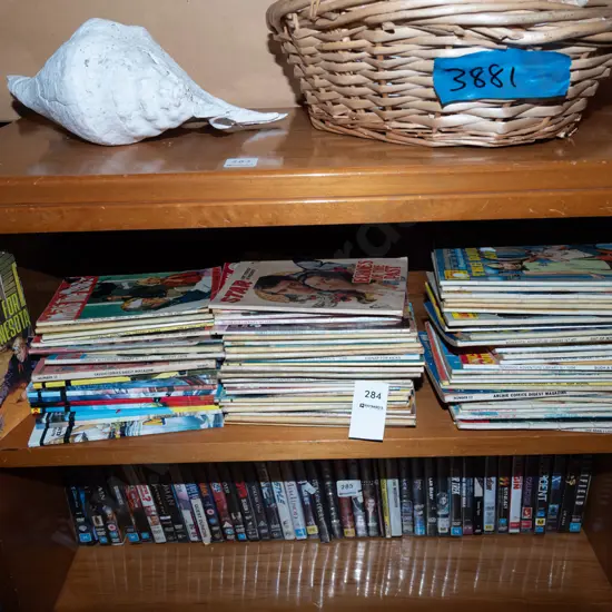 assorted small paperback graphic novels