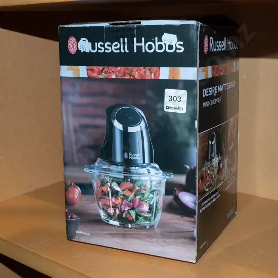 boxed Russell Hobbs mini chopper