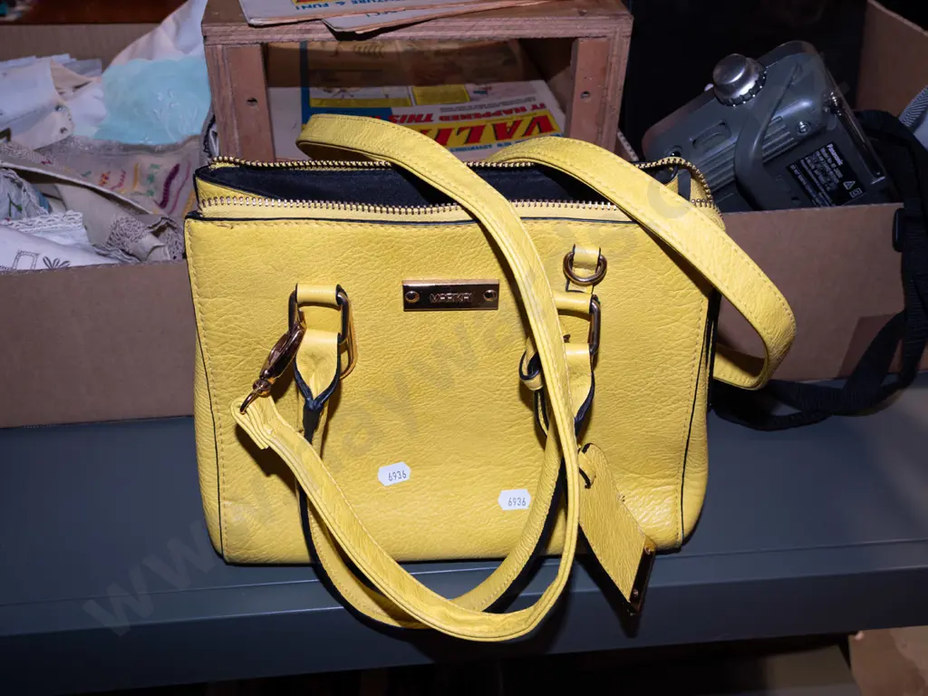 yellow hand bag Image 1++