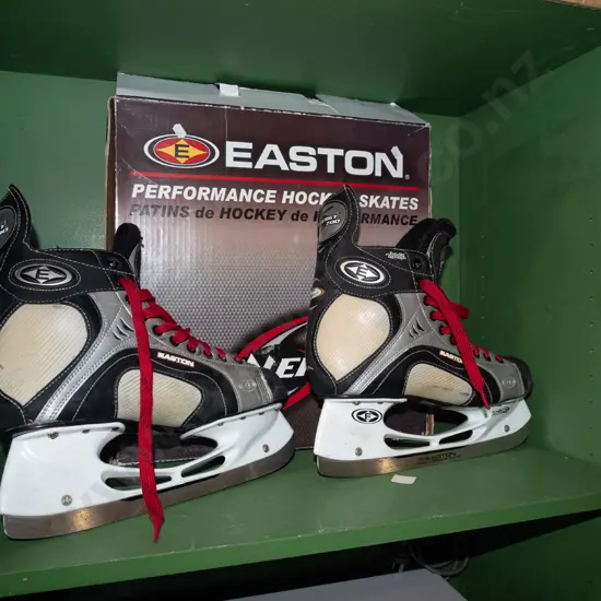 pair of Easton size 12 EE Canadian ice hockey skates