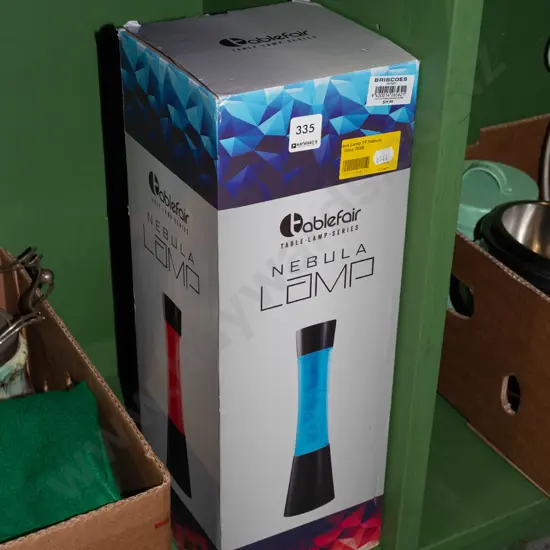 box; lava lamp