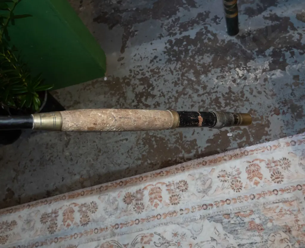 vintage fly fishing rod - warped and bent Image 1++