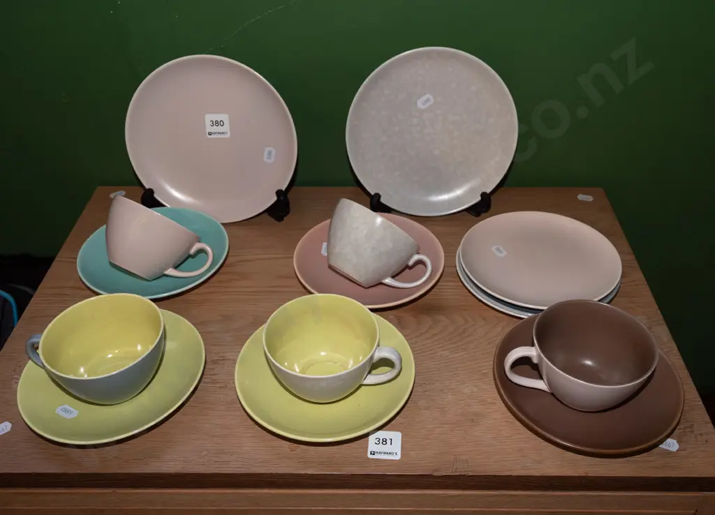 assorted Poole cups, saucers, plates Image 1++