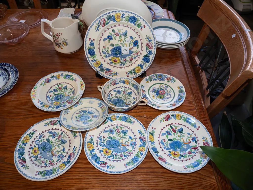 Masons floral plates and bowls Image 1++